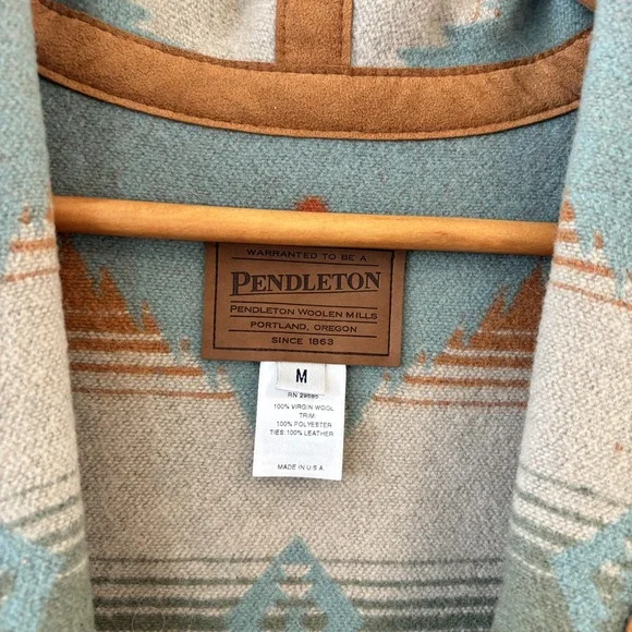 Pendleton Wool Southwestern Blanket Vest Womens Size M Santa Fe Boho Western - Picture 4 of 8